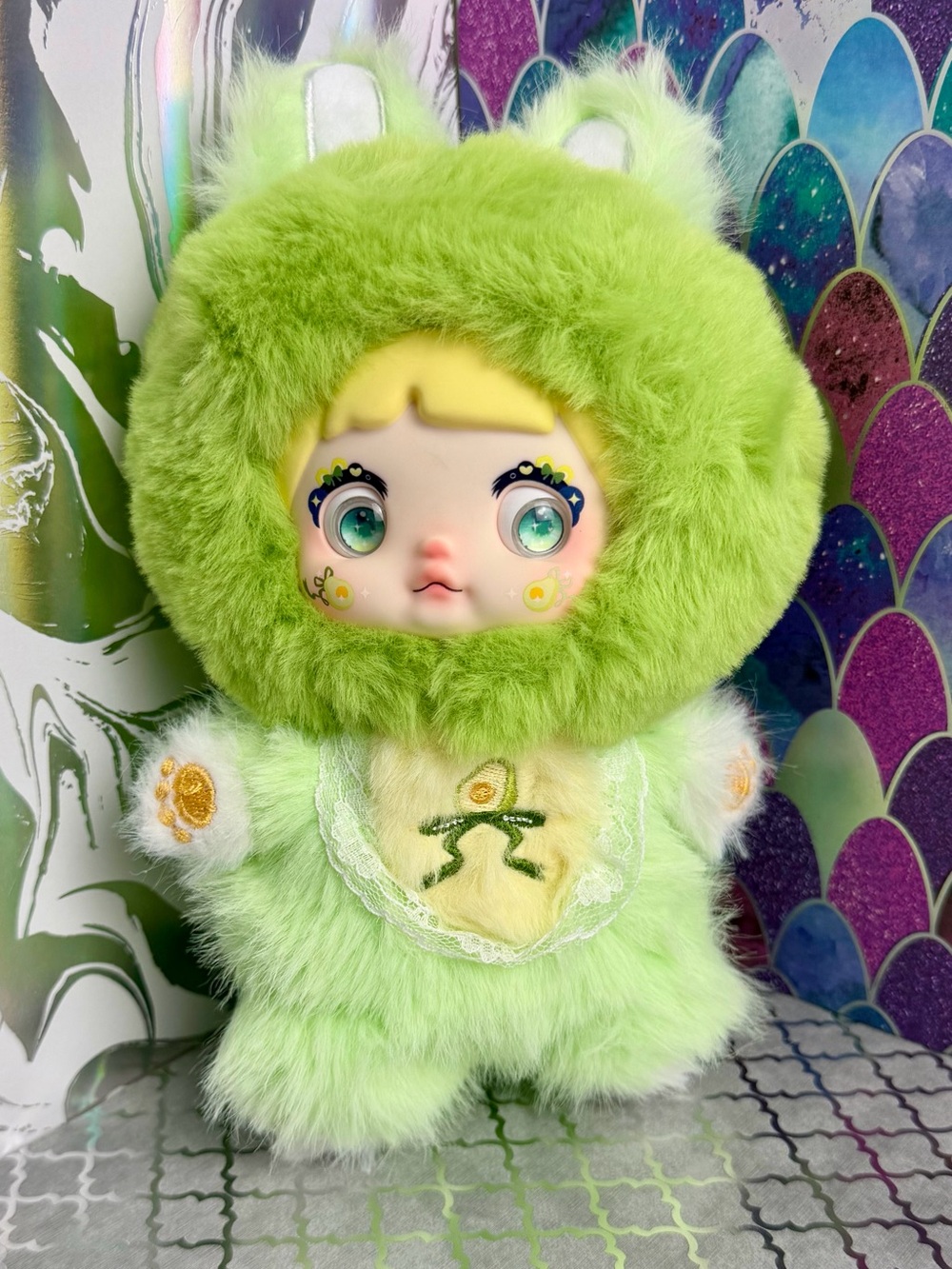 Nommi “Avocado” 🥑 Green Interesting Fruits Vinyl Plush Doll Bag Charm Keychain